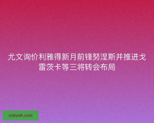 尤文询价利雅得新月前锋努涅斯并推进戈雷茨卡等三将转会布局
